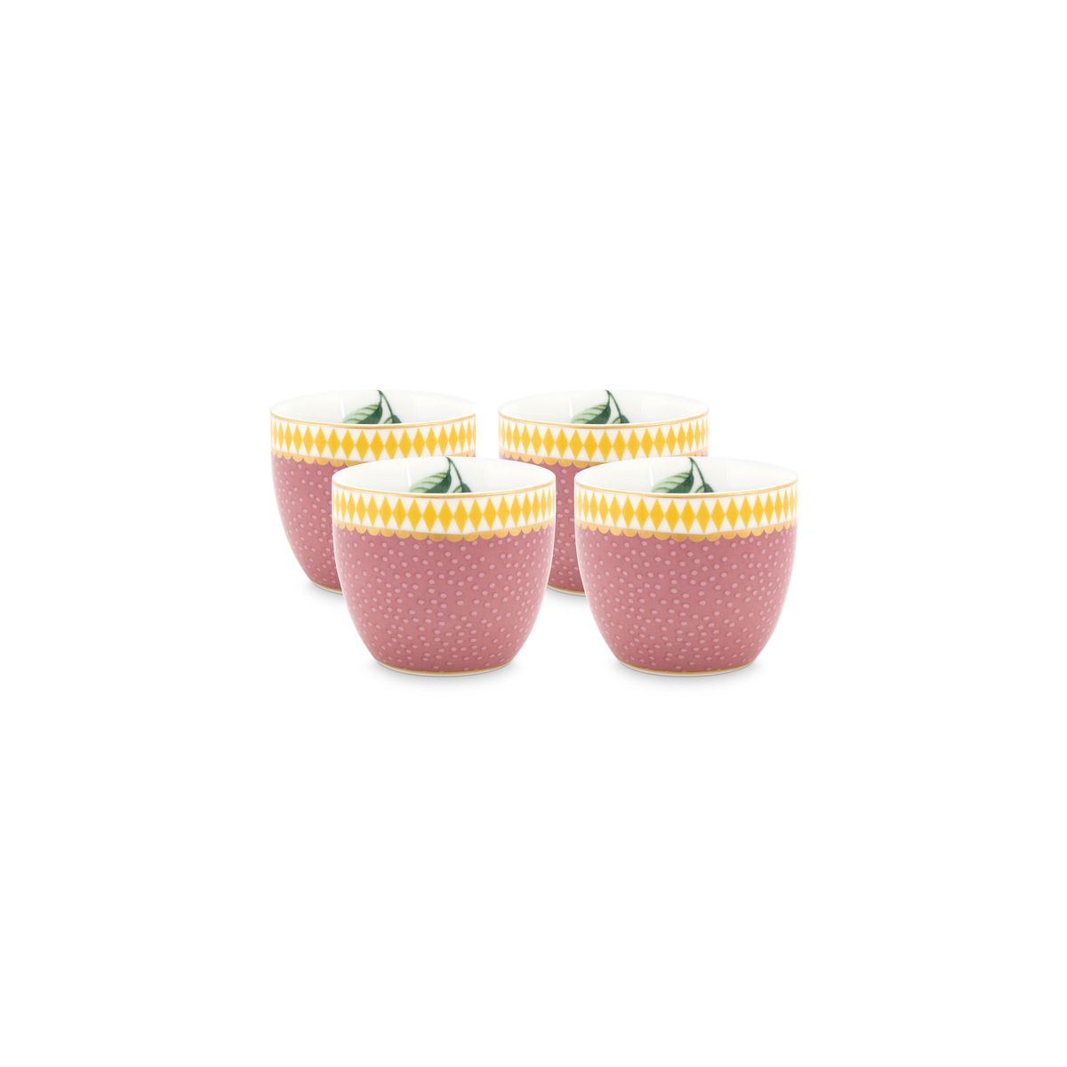 Set/4 Egg Cups La Majorelle Pink