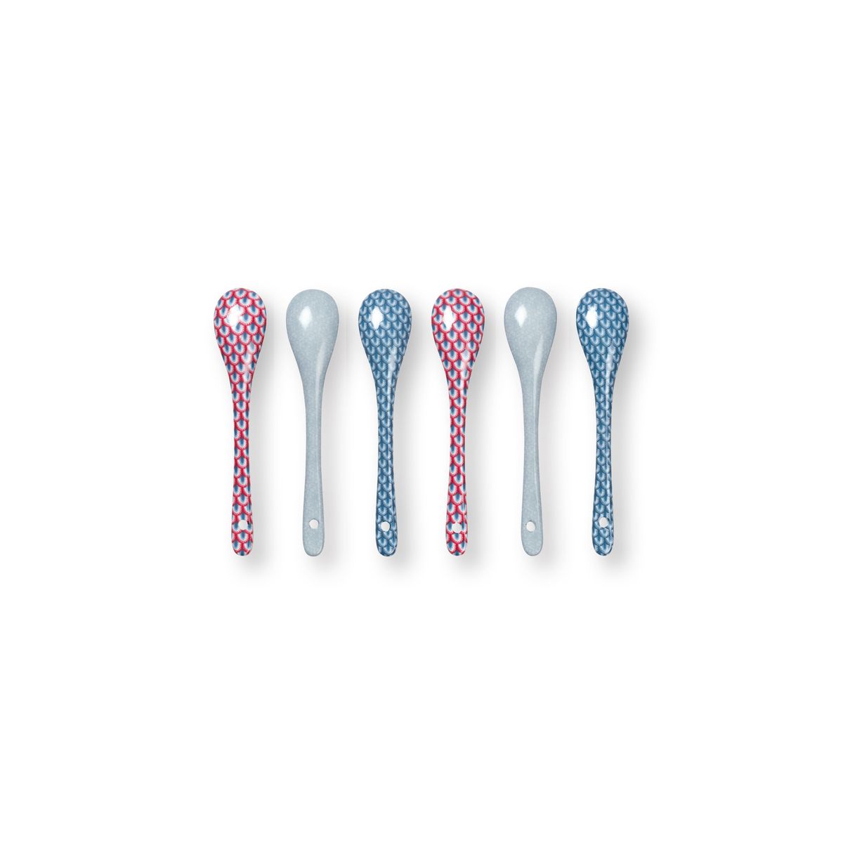 Giftset Teaspoons Oriental Flower Festival Blue 13cm