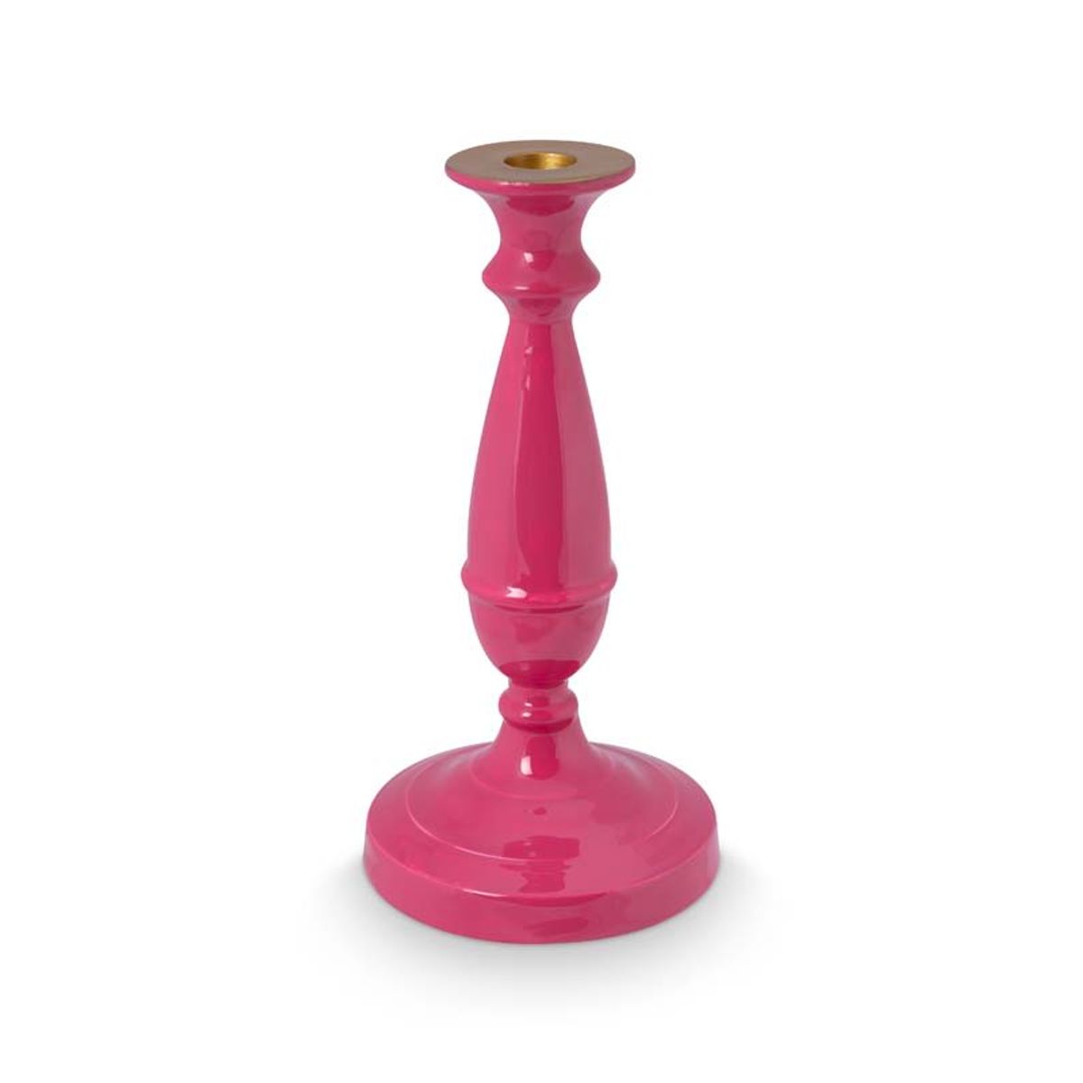 Candle Holder Small Metal Pink 24cm