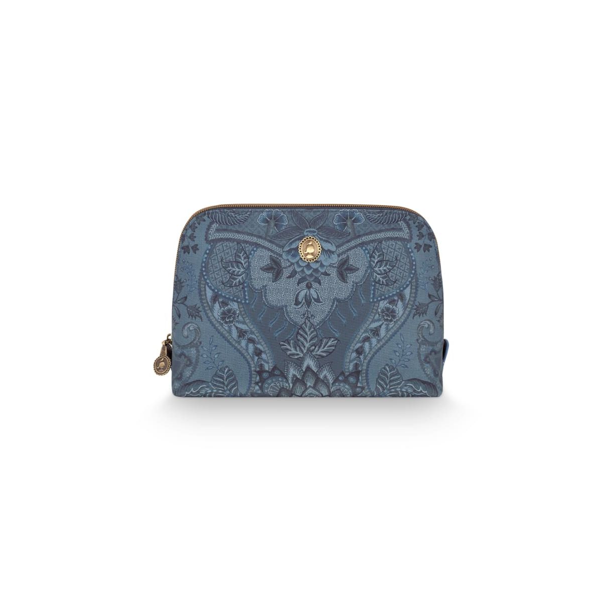 Cosmetic Bag Triangle Medium Kyoto Festival Denim Blue 24/17x16.5x8cm