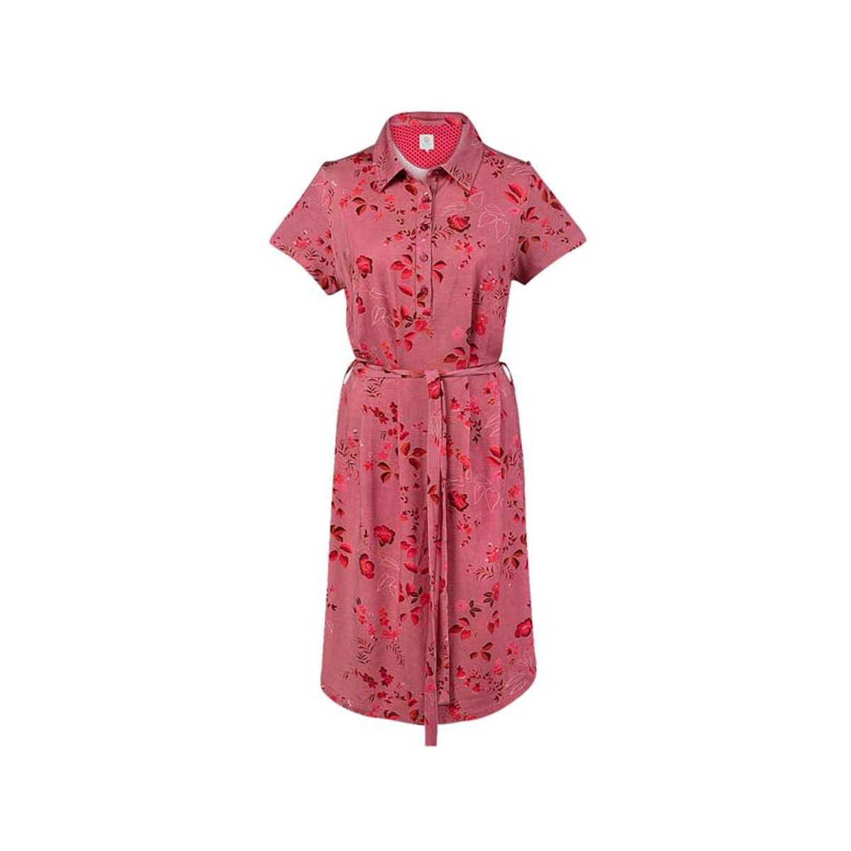 Short Sleeve Nightdress Tokyo Blossom Red-Medium