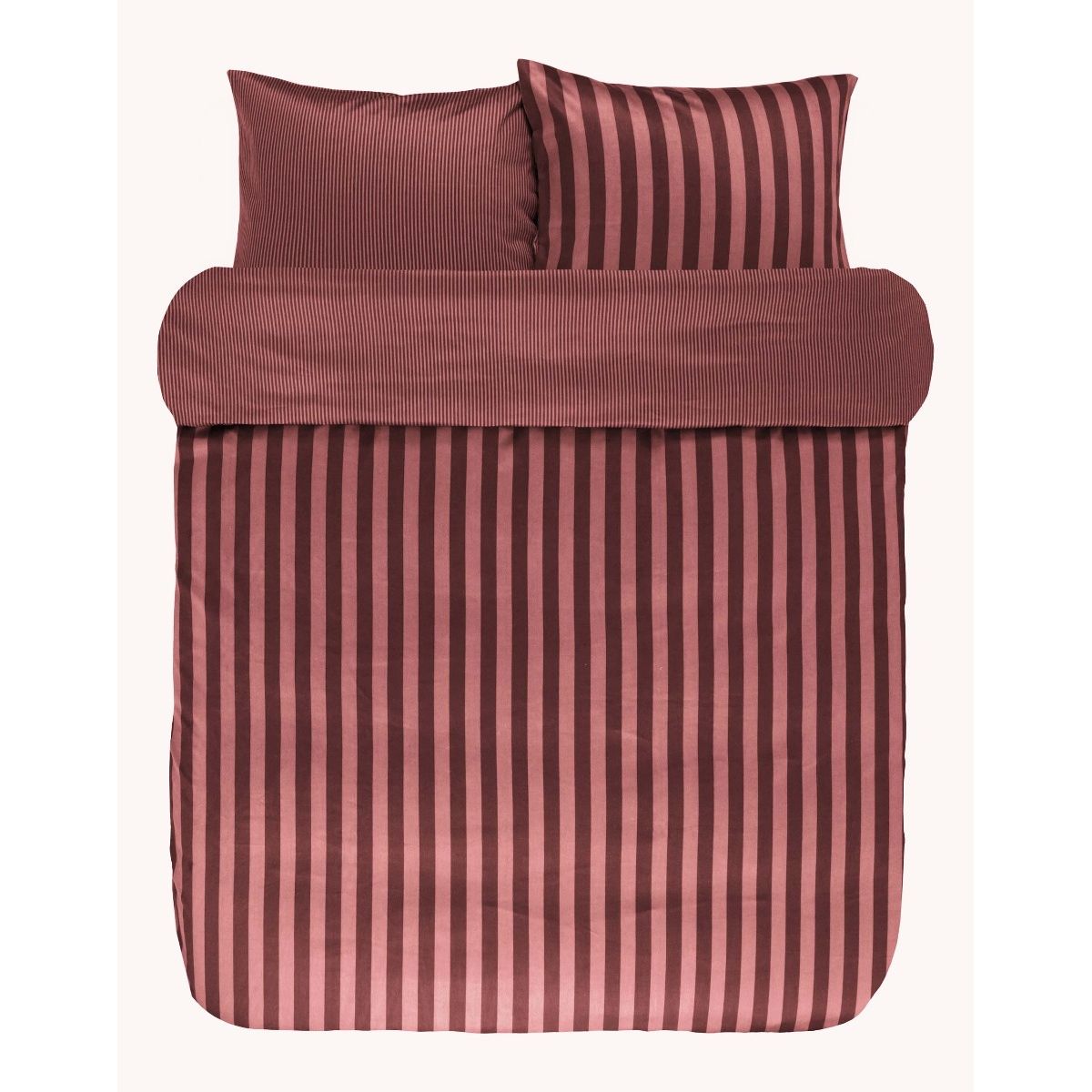 Marc O'Polo Sengetøj Classic Stripe Warm Earth-140 x 220 + 60 x 63