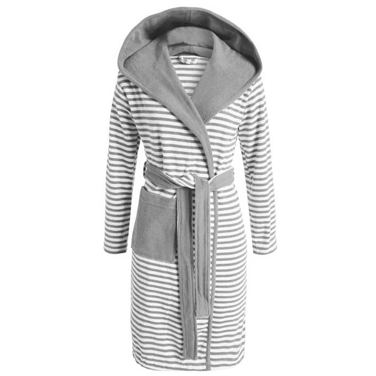 Esprit Striped Hoodie morgenkåbe Grå - L