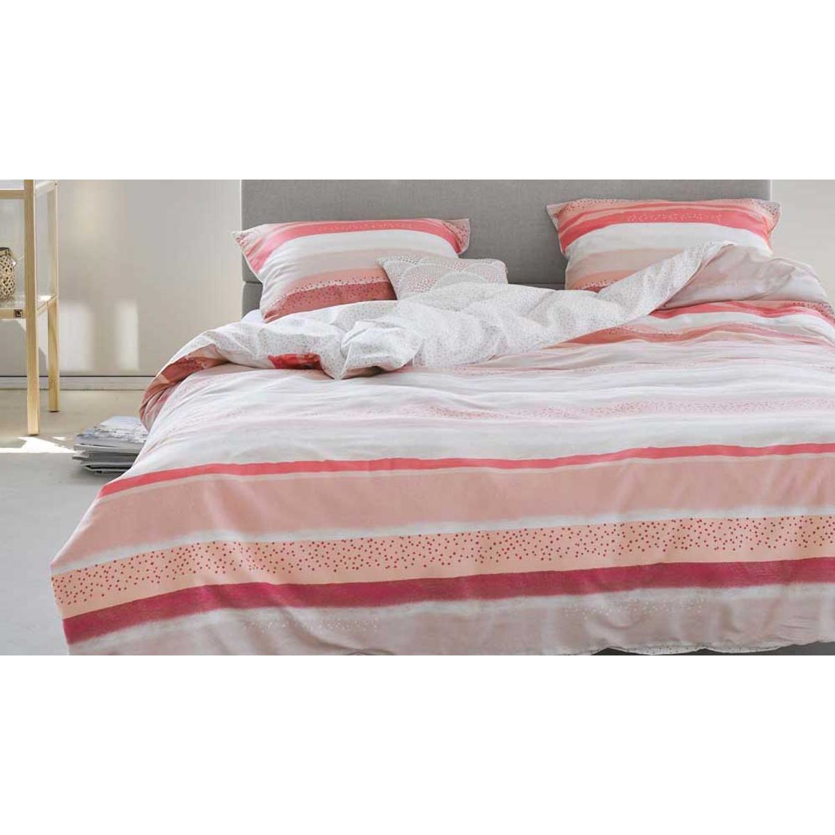 Esprit sengetøj Dana Coral Pink - 140 x 220 + 60 x 63