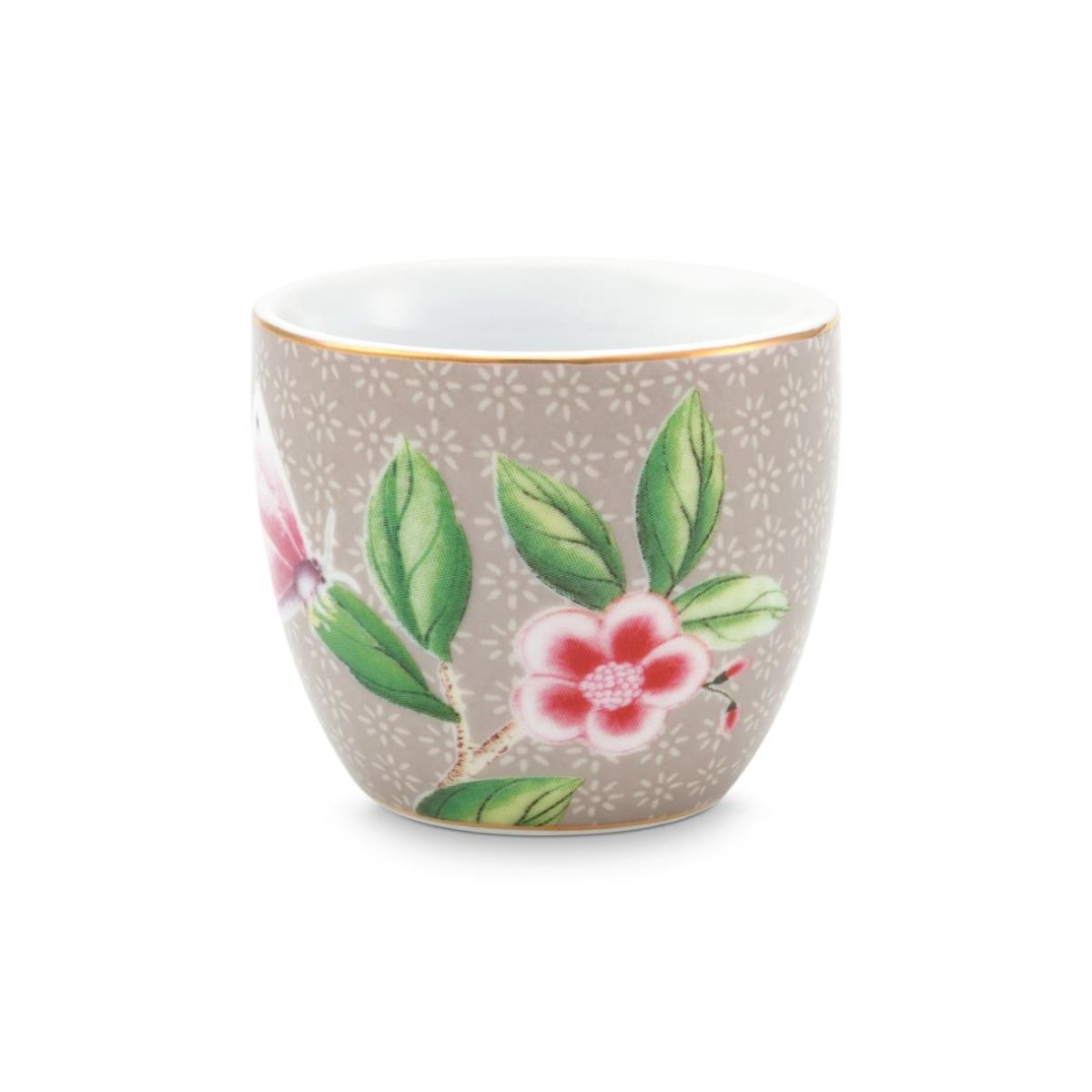 Egg Cup Blushing Birds Khaki