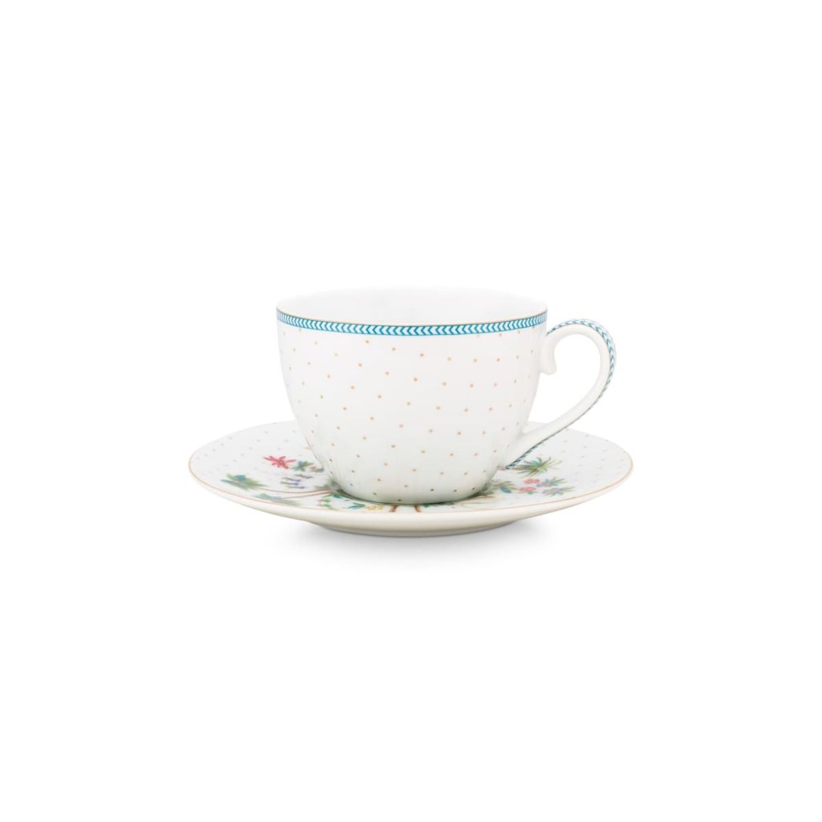 Cup & Saucer Jolie Dots Gold 280ml