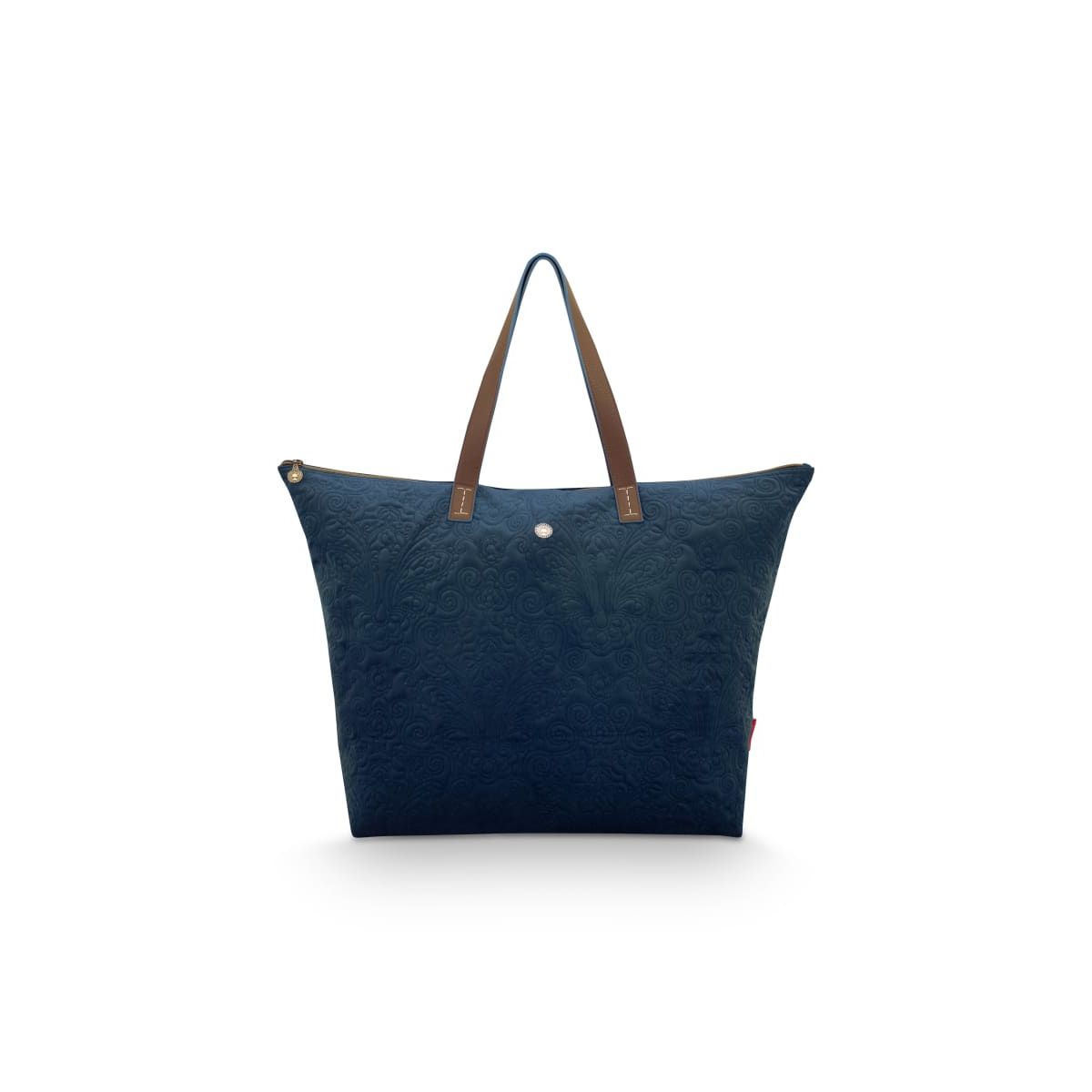 Tote Bag Velvet Quiltey Days Blue 66x20x44cm