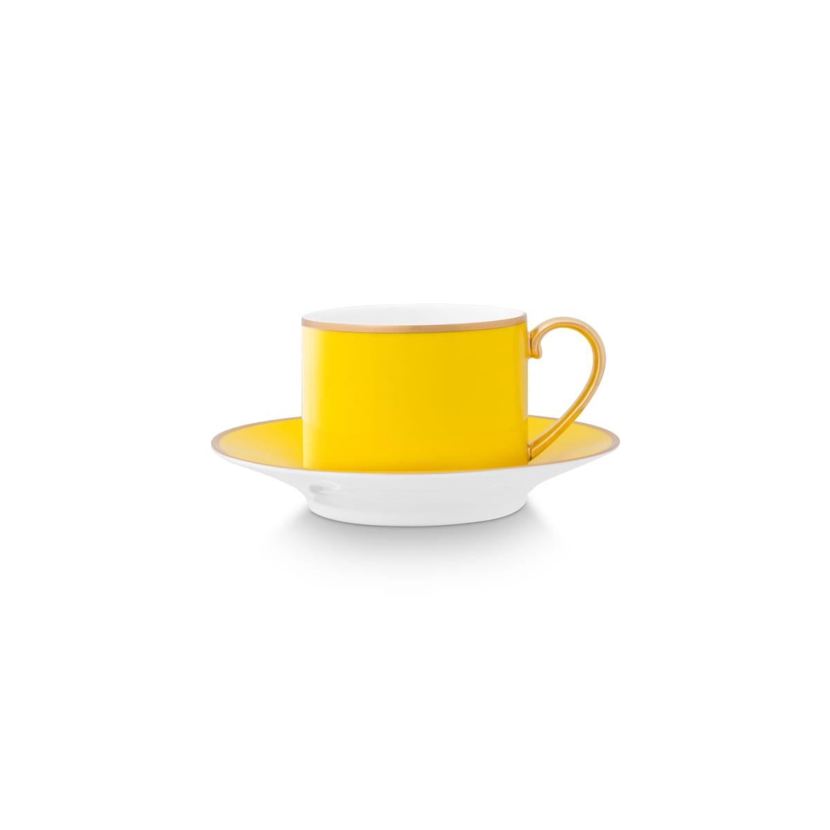 Cup & Saucer Pip Chique Gold-Yellow 220ml