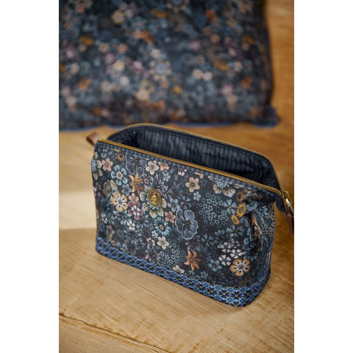 Cosmetic Purse Medium Tutti i Fiori Blue 22.5x9.5x15cm