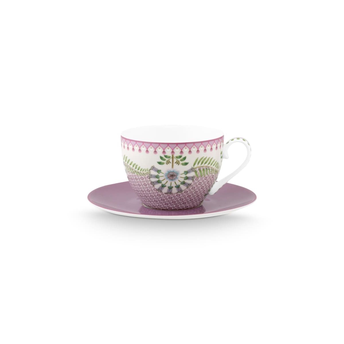 Cup and Saucer Lily&Lotus Tiles Lilac 280ml