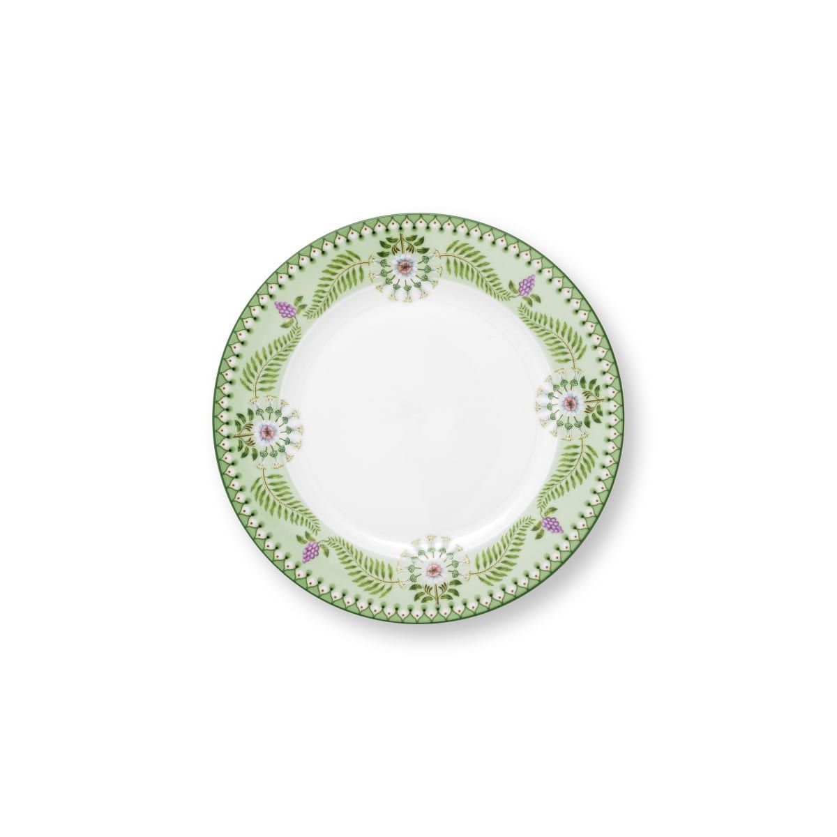 Pip Studio Plate Lily&Lotus Light Green 23cm