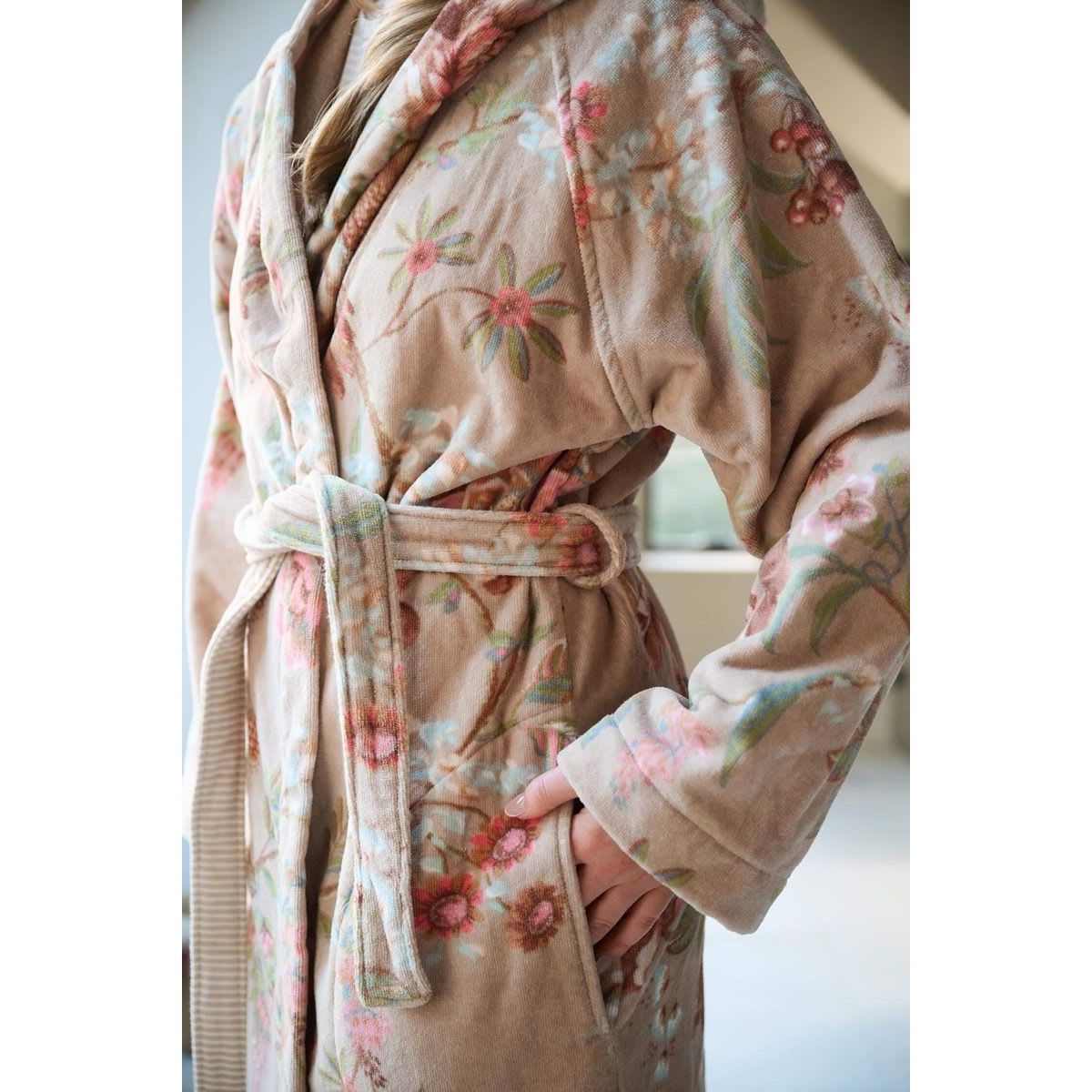 Pip Studio Secret Garden Bathrobe Khaki XS