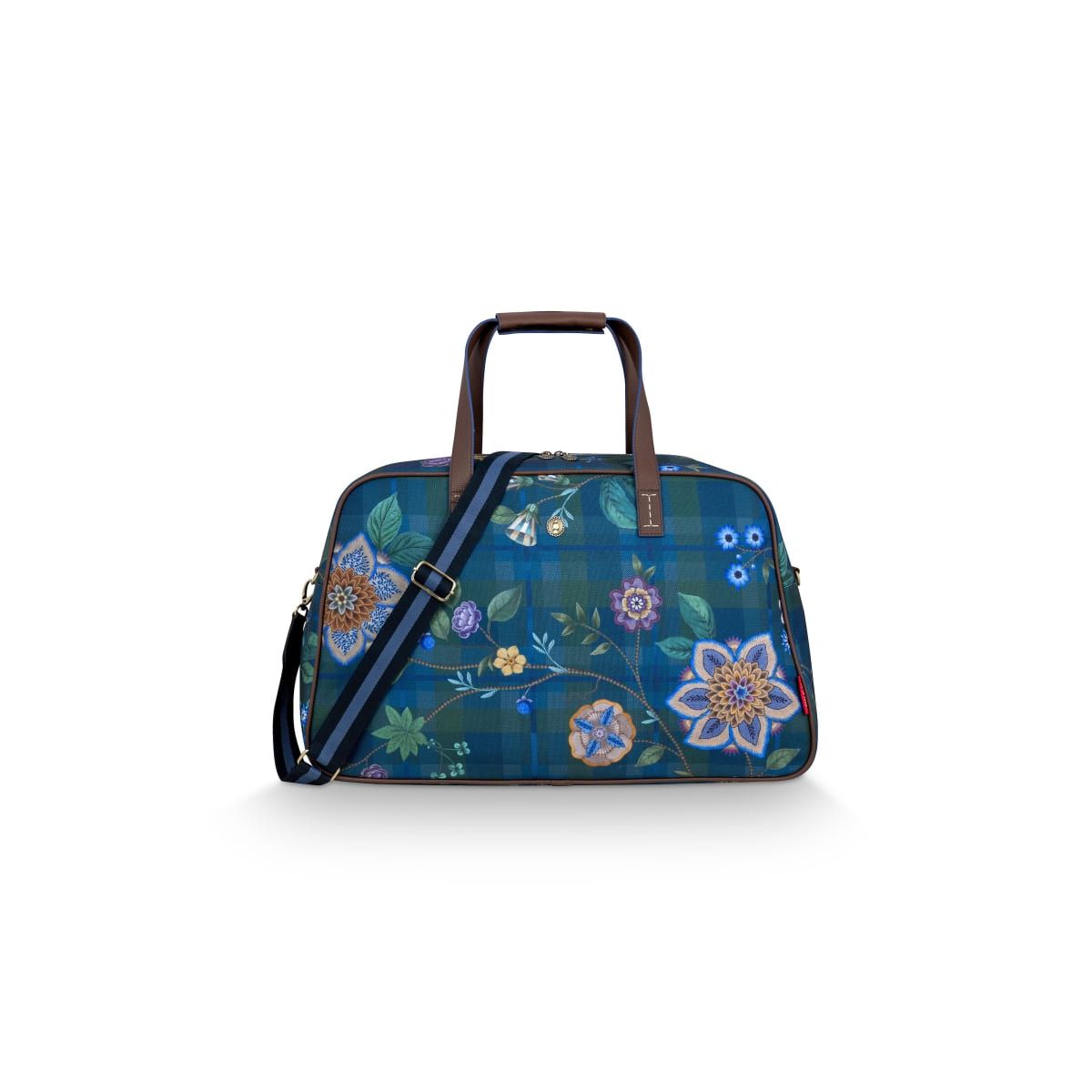 Tovy Weekend Bag Medium Flores Felices Dark Blue 57x22x37cm