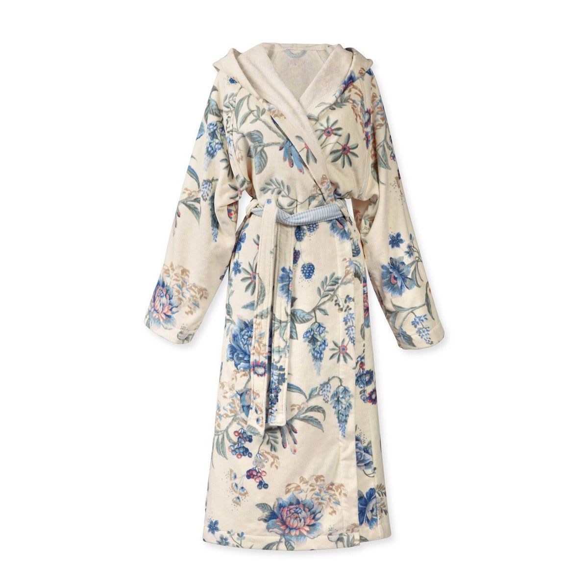 Pip Studio Secret Garden Bathrobe WhiteBlue XS