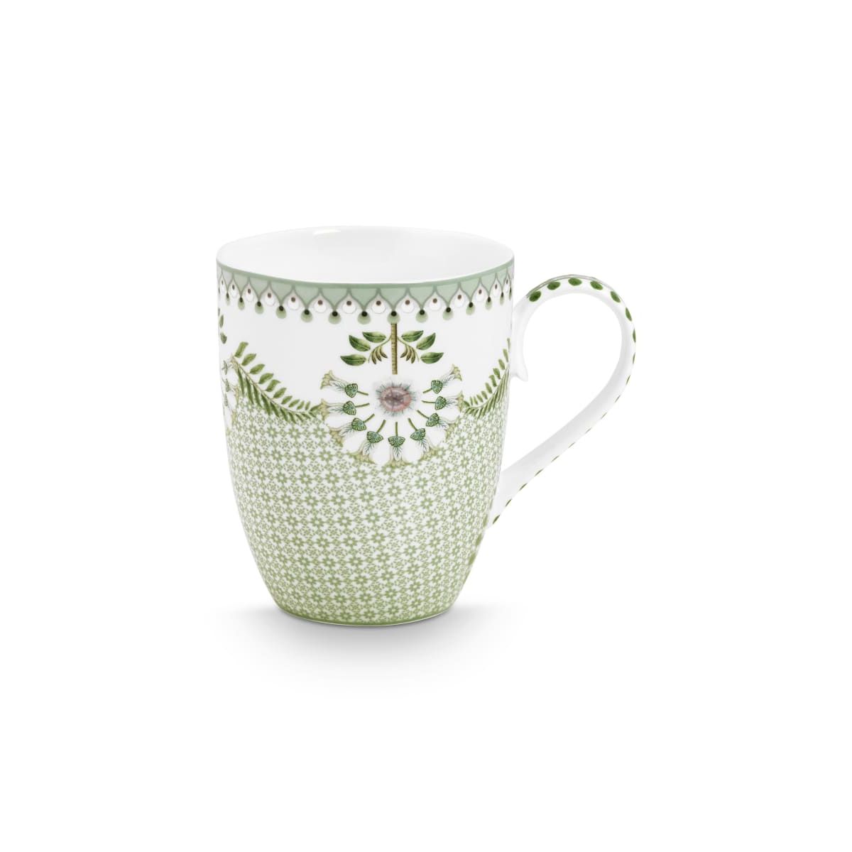 Pip Studio Mug Large Lily&Lotus Tiles Light Green 350ml