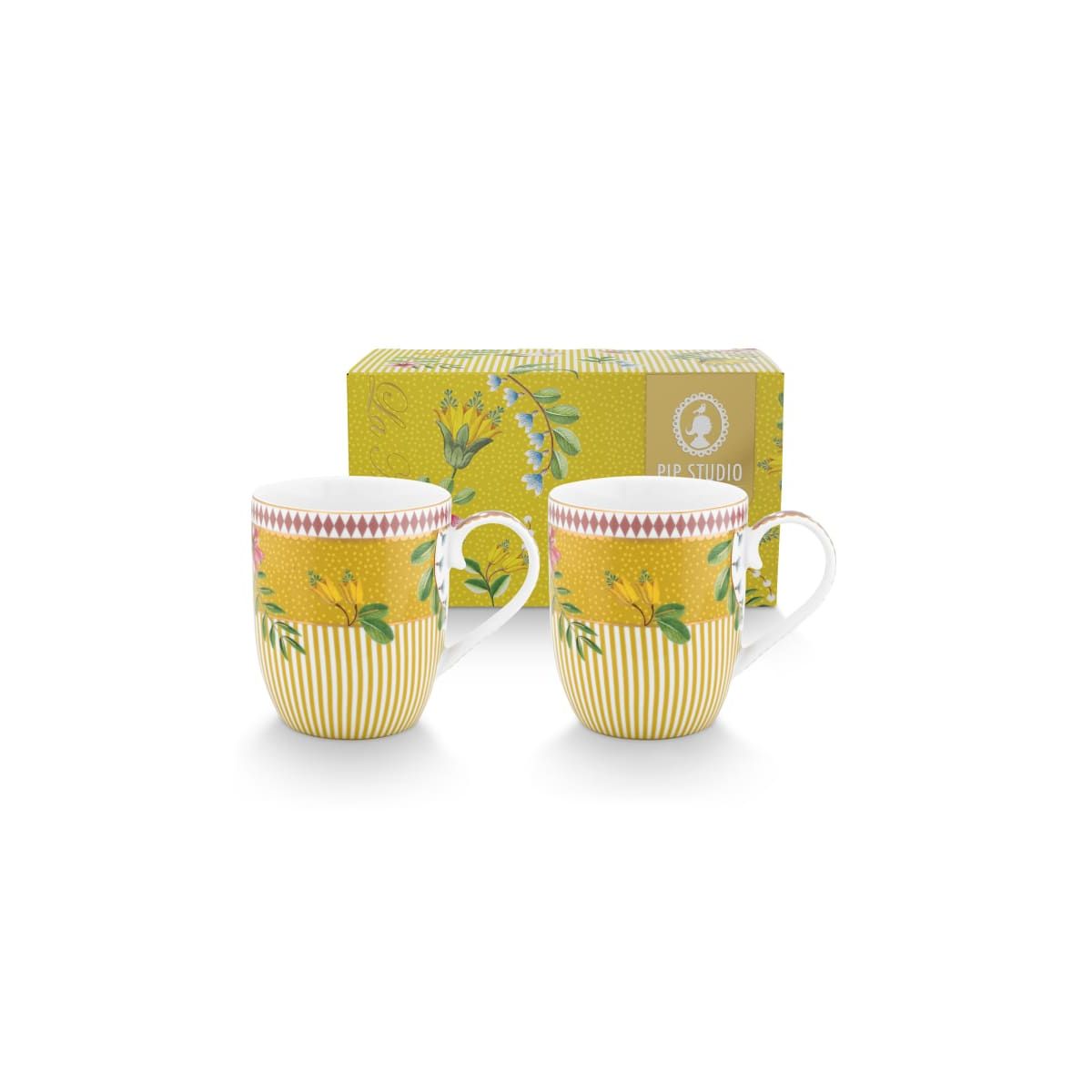 Set/2 Mugs Small La Majorelle Yellow 145ml