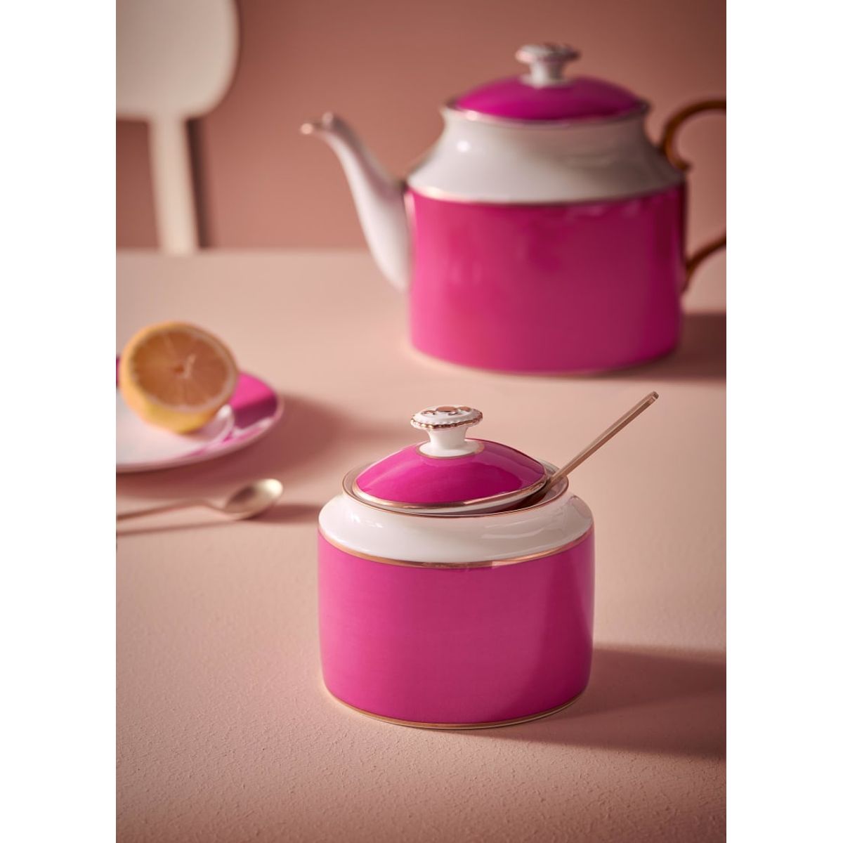 Sugar Bowl Pip Chique Gold-Pink 550ml