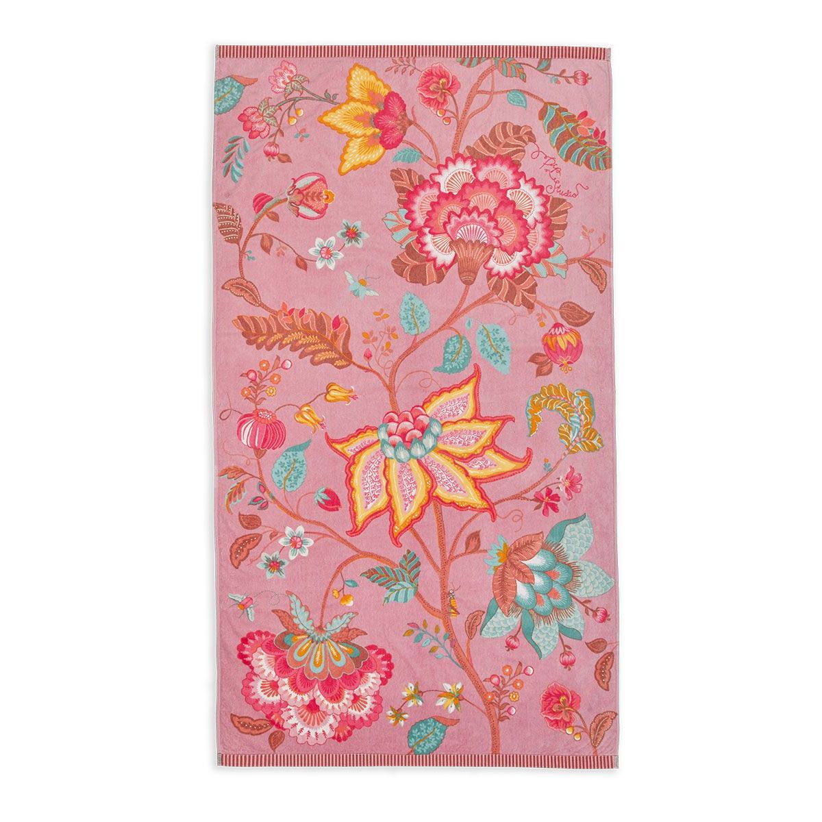 Pip Studio Flowers beachtowel Lilla