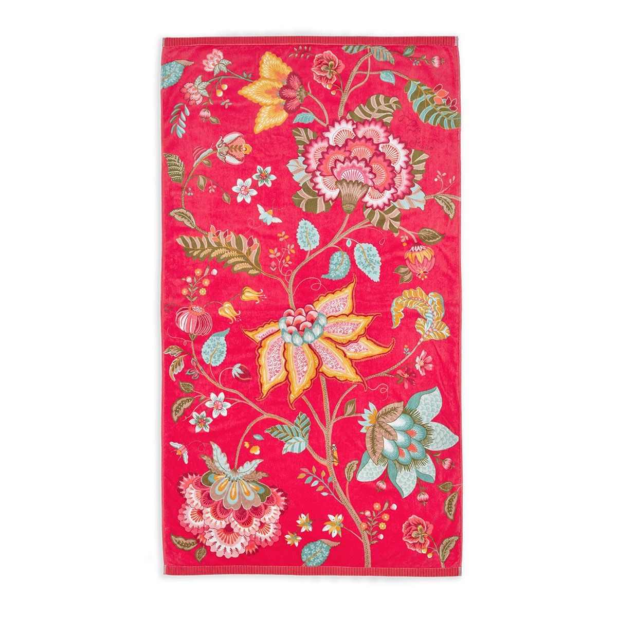 Pip Studio Flowers beachtowel Red