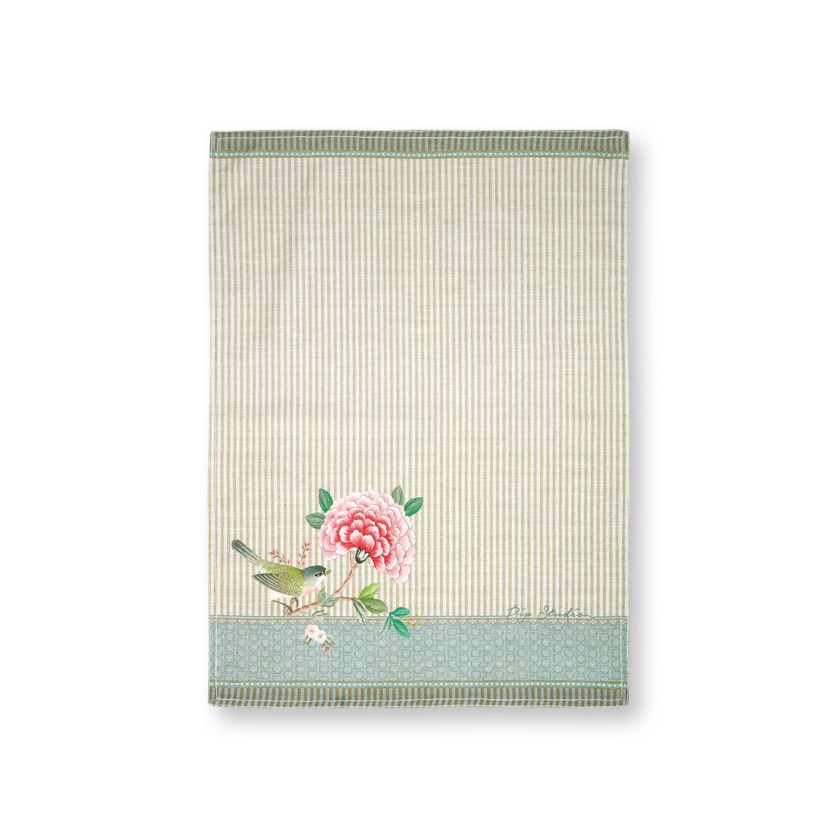 Tea Towel Blushing Birds Bird Khaki 50x70cm