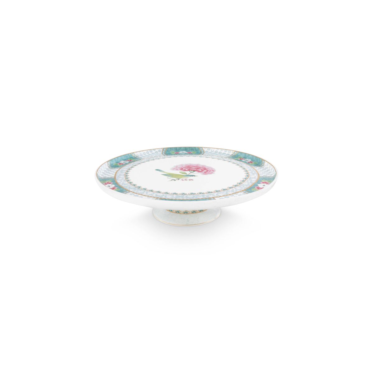 Mini Cake Tray Blushing Birds White 21cm