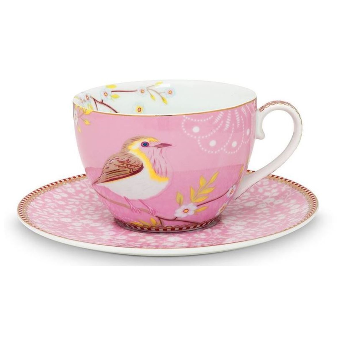 Cup & Saucer Early Bird Pink 280ml