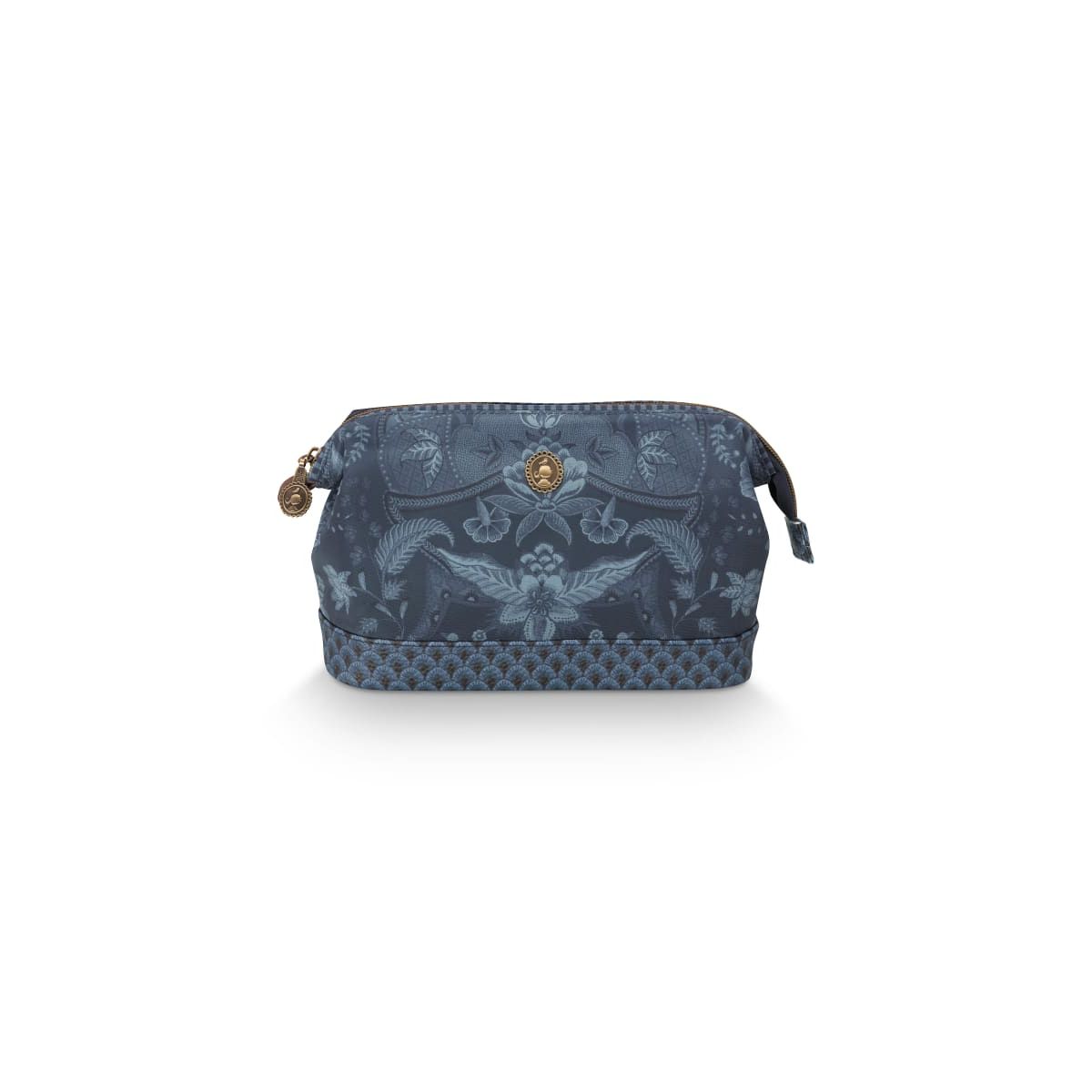 Cosmetic Purse Medium Kyoto Festival Indigo Blue 22.5x9.5x15cm