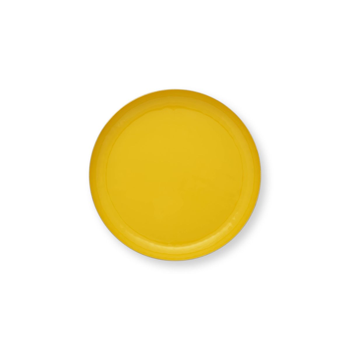 Tray Enamelled Yellow 30cm