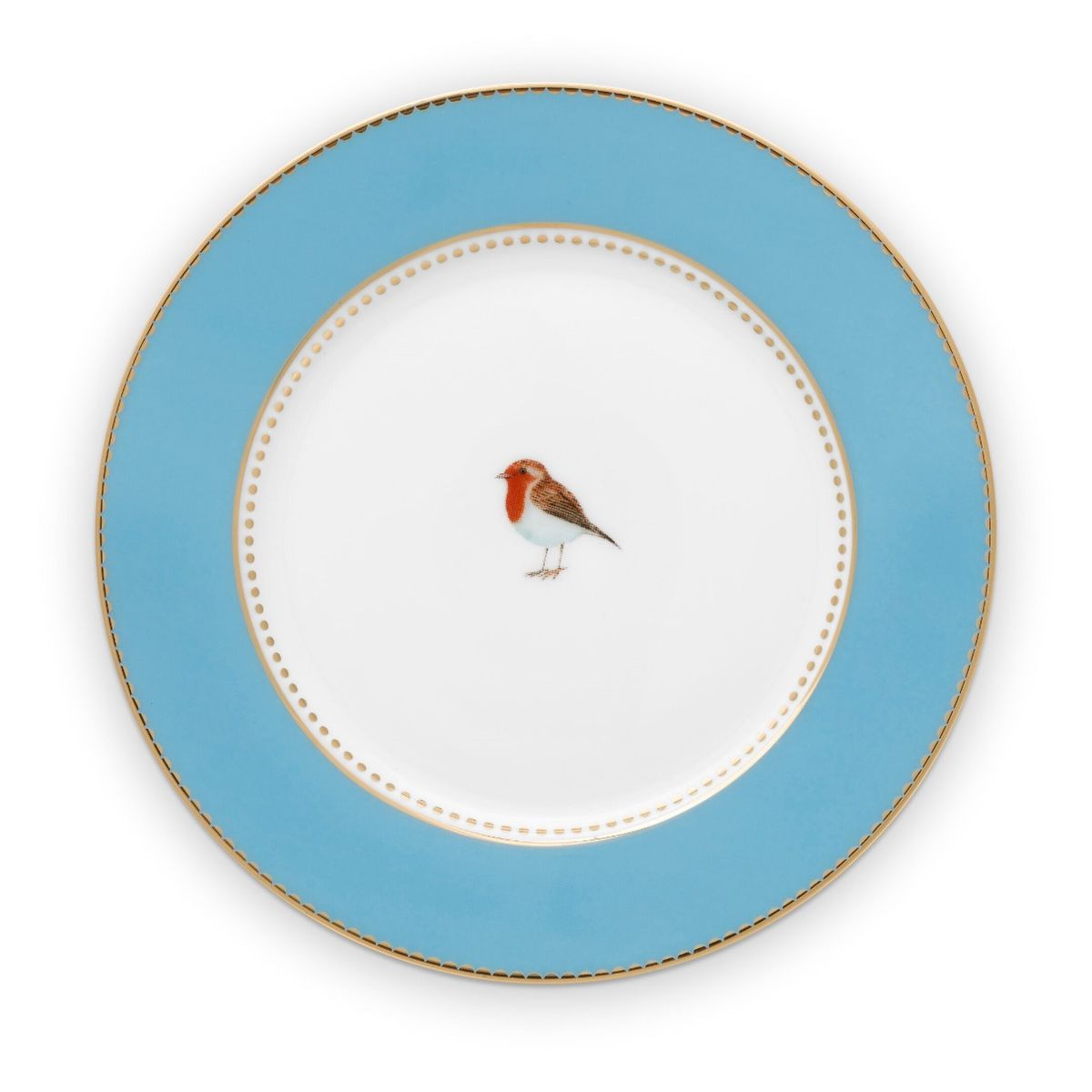 Plate Love Birds Blue 17cm