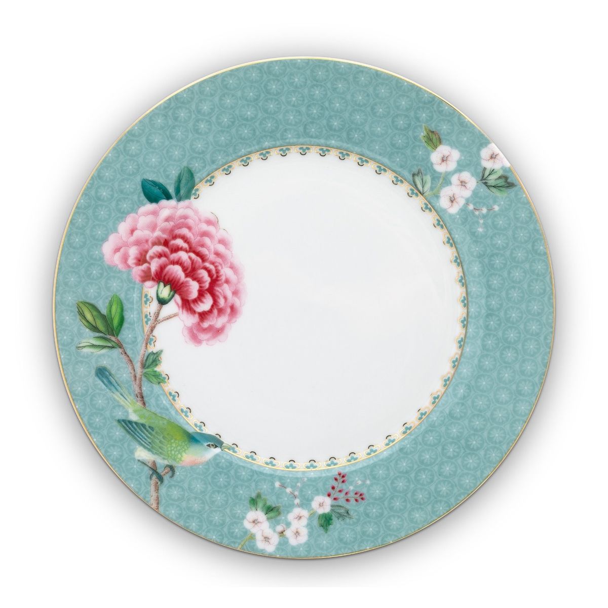 Plate Blushing Birds Blue 21cm