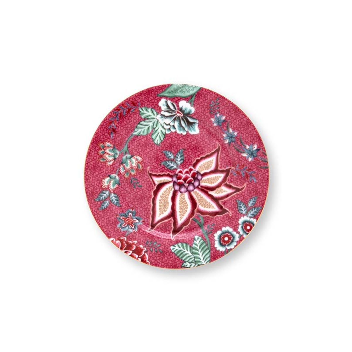 Plate Flower Festival Dark Pink 17cm