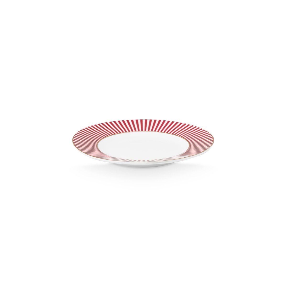 Plate Royal Stripes Dark Pink 12cm