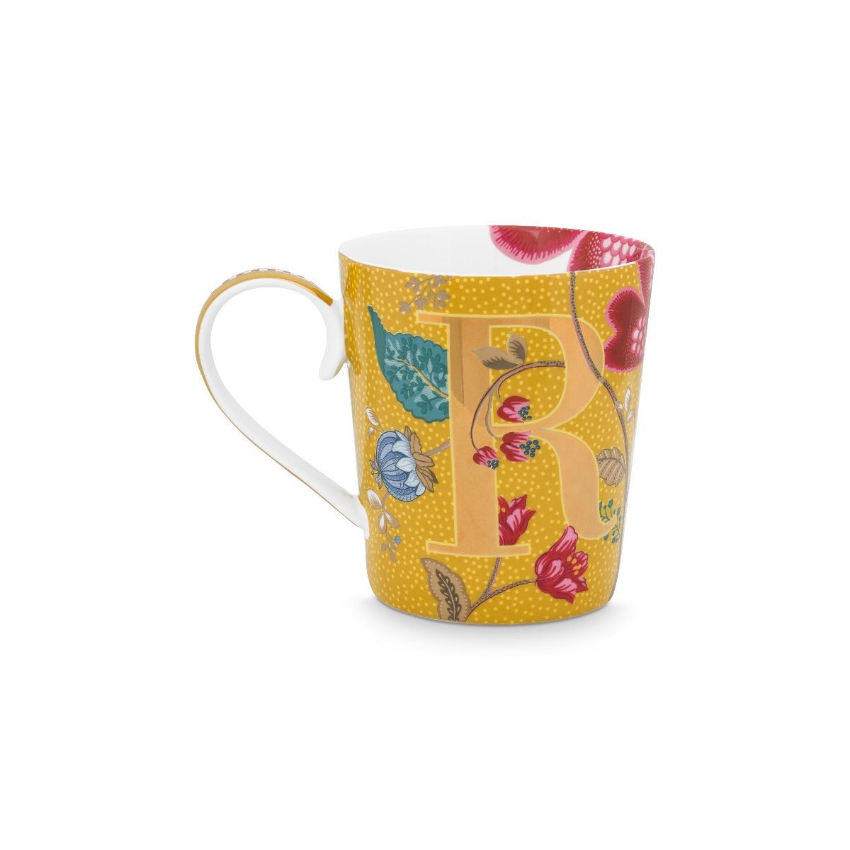 PIP STUDIO Alfabet kop Blushing Birds Yellow "R" 350ML