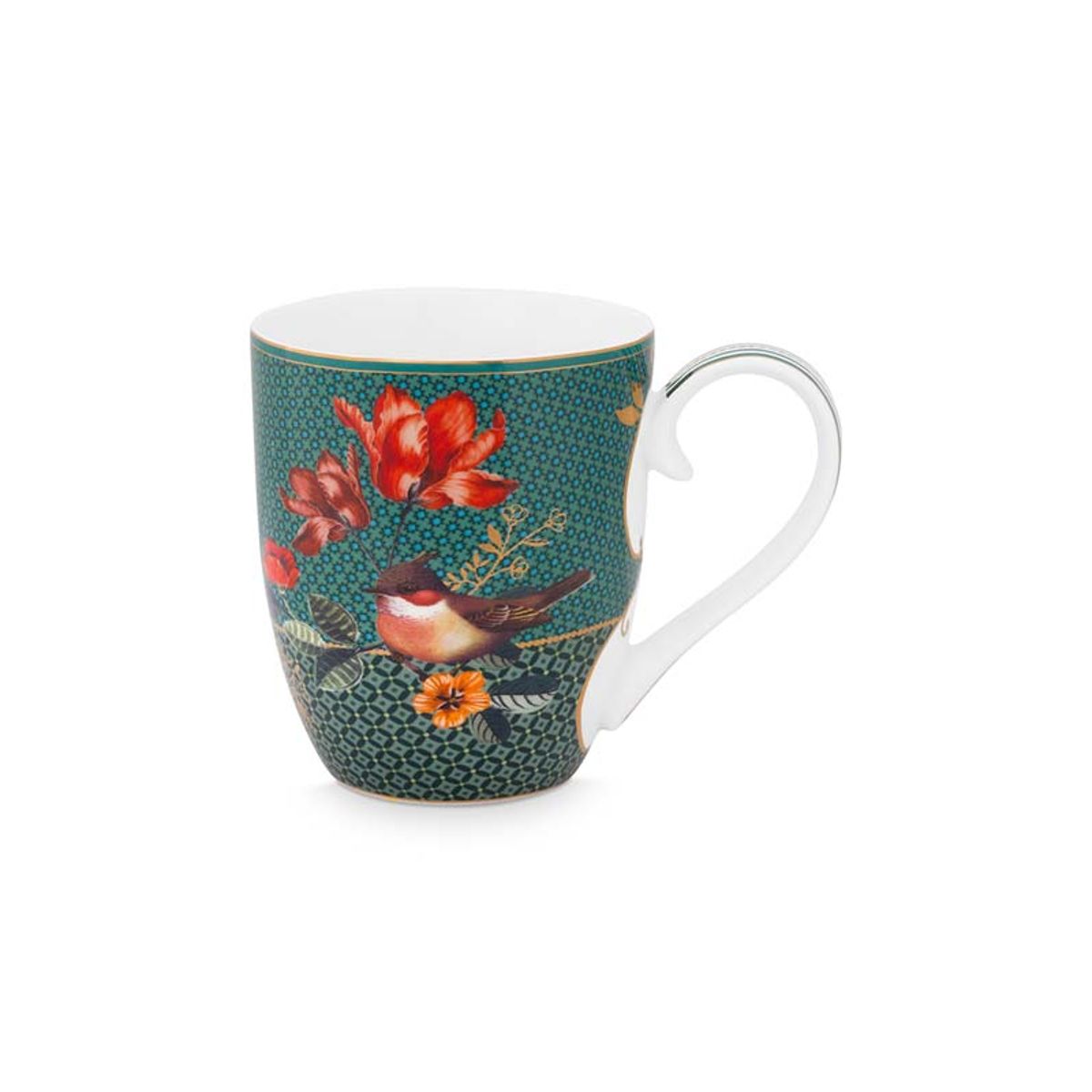 Mug XL Winter Wonderland Bird Green 450ml