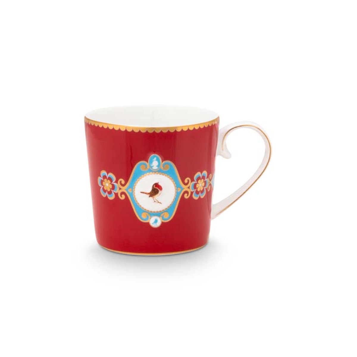 Mug Small Love Birds Medallion Red 150ml