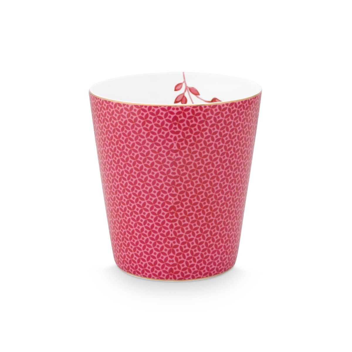 Mug Small without Ear Royal Tiles Dark Pink 230ml