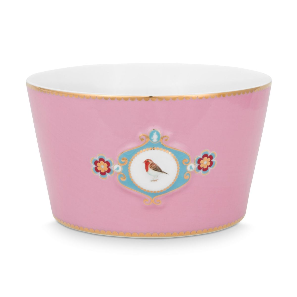 Bowl Love Birds Medallion Pink 15cm