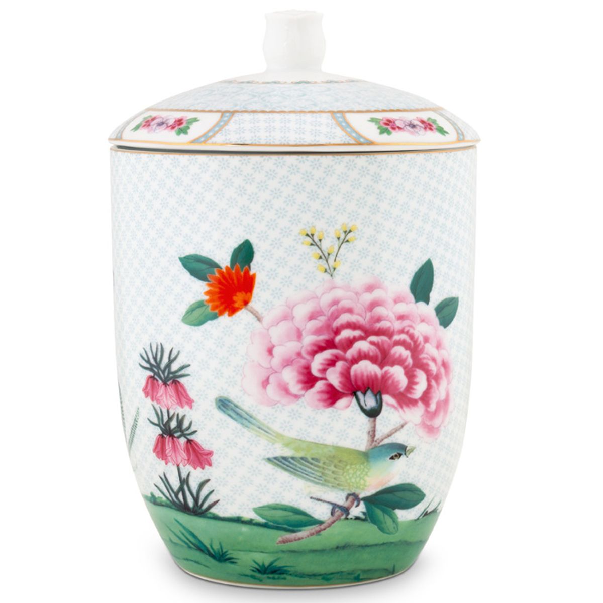 Storage Jar Blushing Birds White 1.5ltr