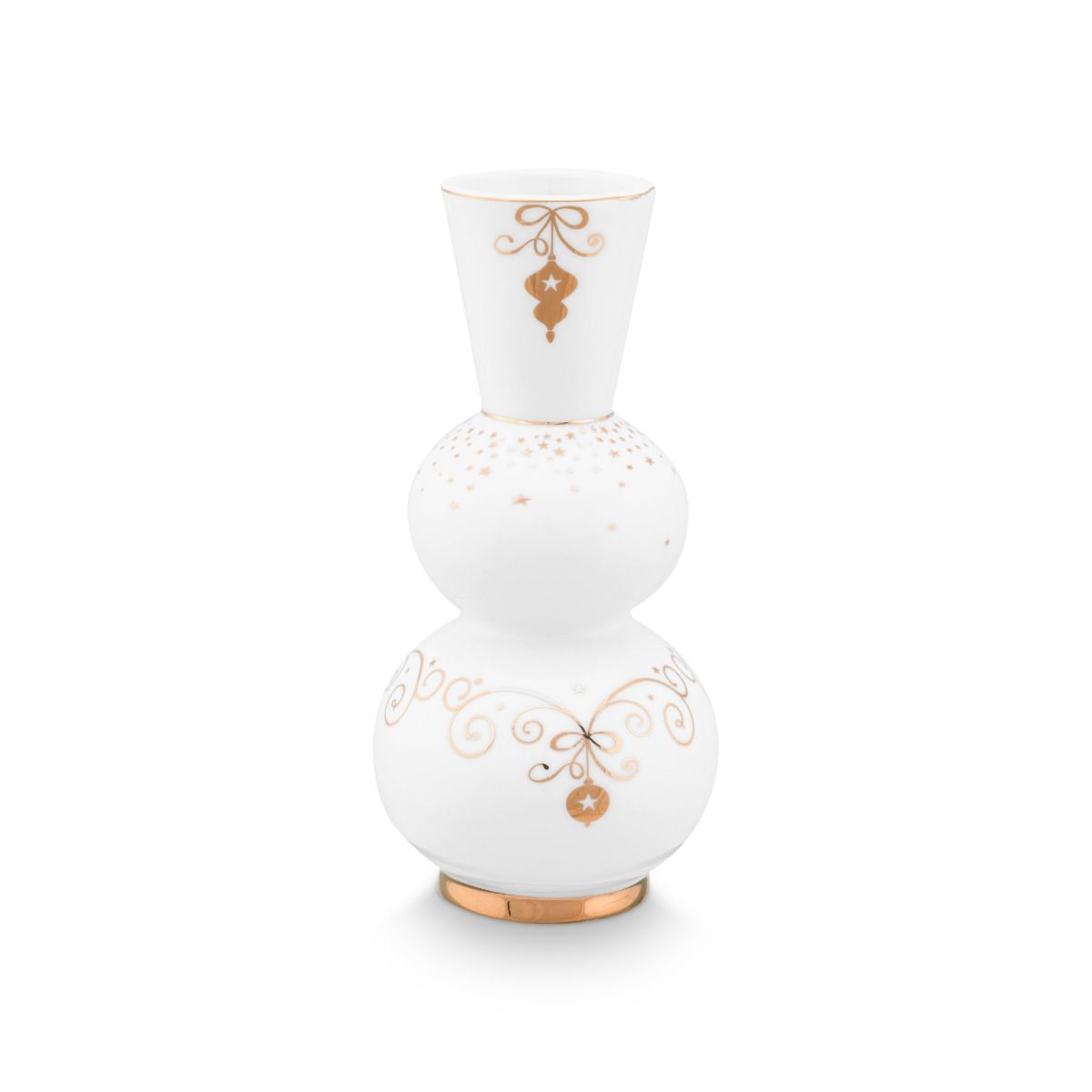 Vase Round Royal Winter White 15cm