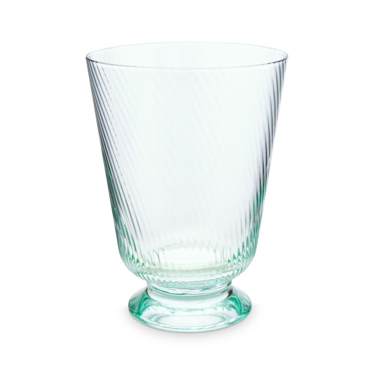 Water Glass Twisted Green 360ml