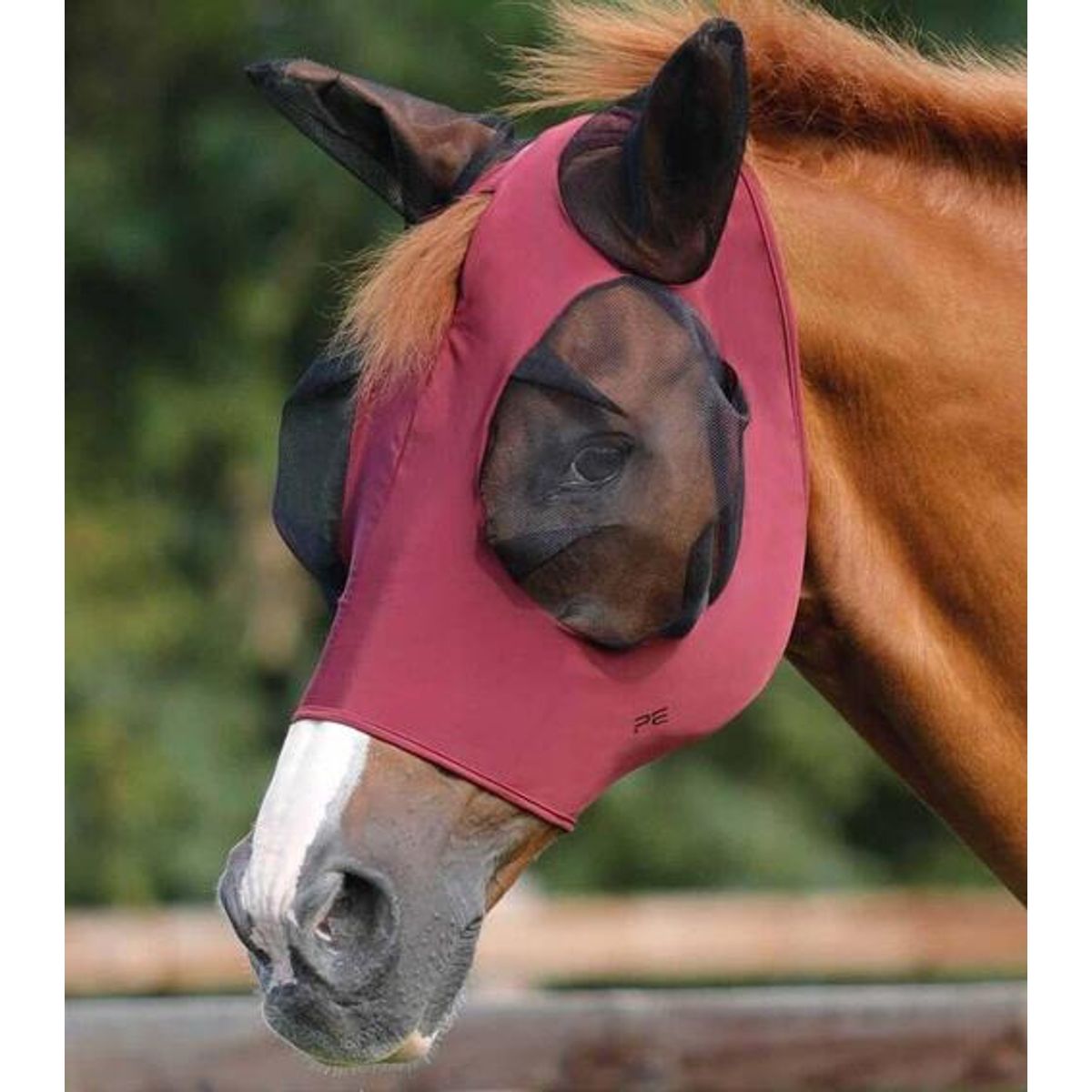 Premier Equine Comfort Lycra insektmaske - Wine