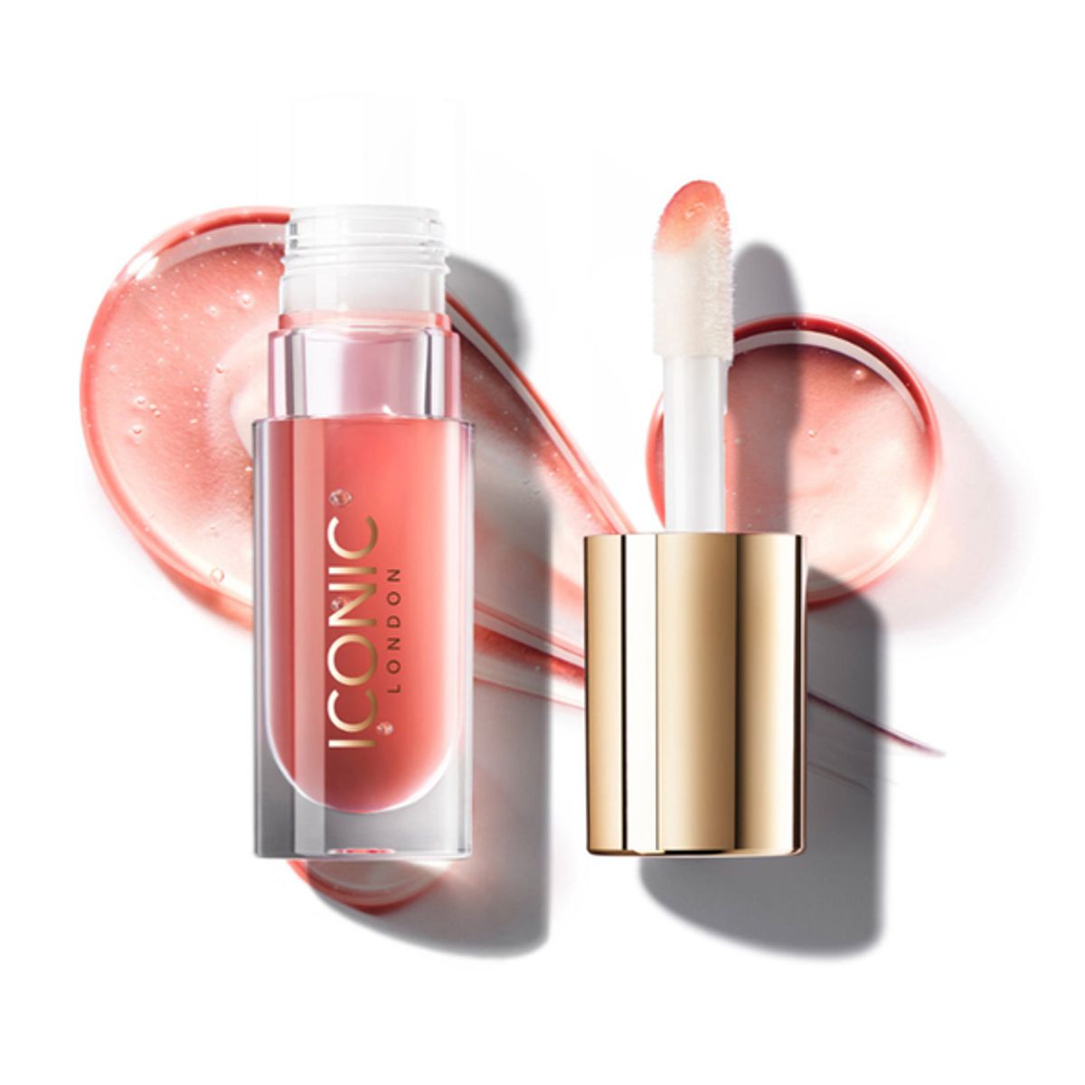 Iconic London, Lustre Lip Oil She's a peach