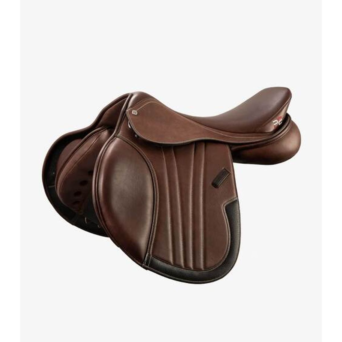 Premier Equine Chamonix Close Contact læder spring sadel - Brun - 16,5"