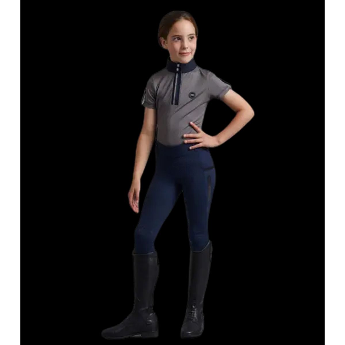 Premier Equine Concerto ridetights til piger - Orkney Navy, 11-12 år