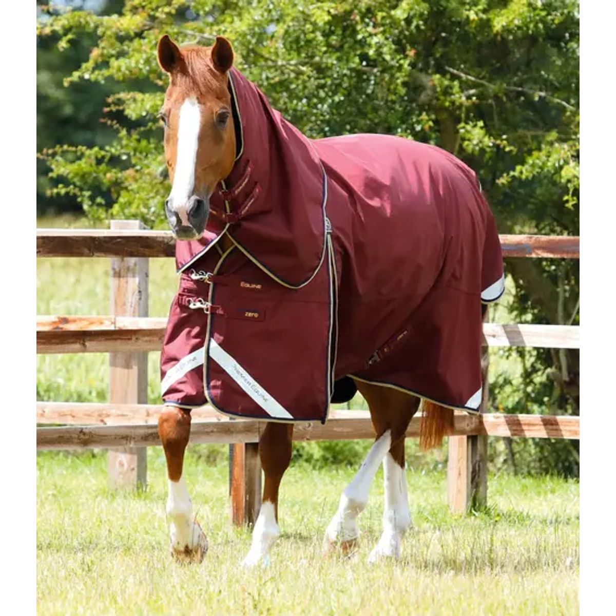 Premier Equine Buster Zero 0g med aftagelig hals - Burgundy - 6,3" (140cm)