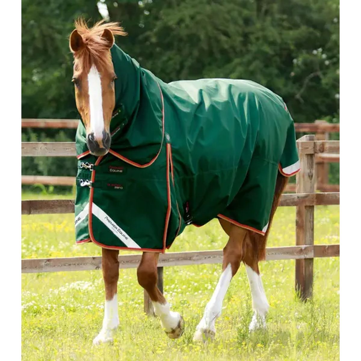 Premier Equine Buster Zero 0g med aftagelig hals - Grøn - 5,6 125cm