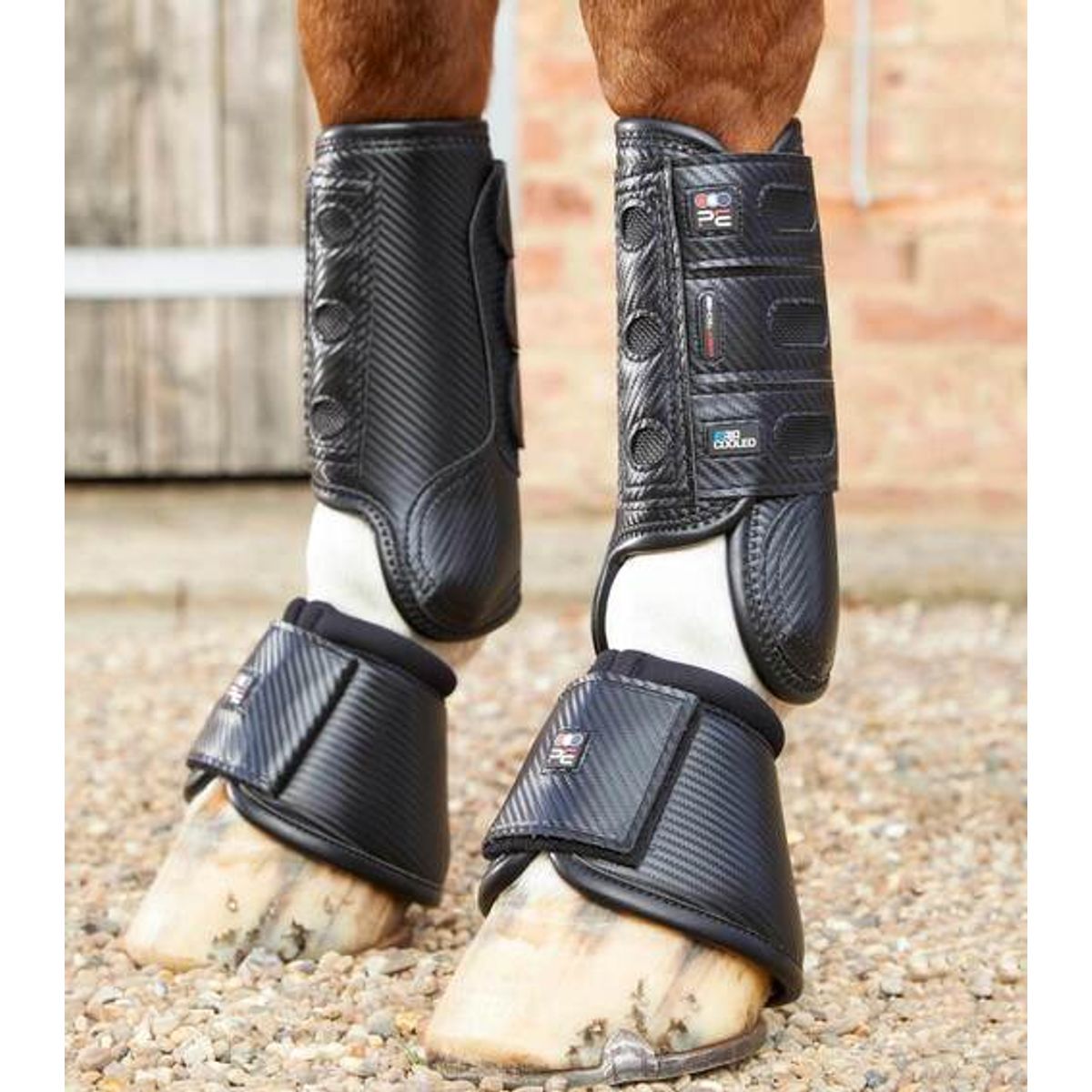 Premier Equine Carbon Tech Air Cooled Eventing gamacher - Forben - Sort, S