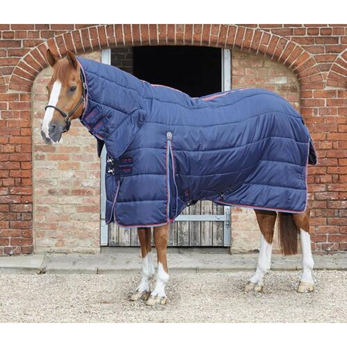 Premier Equine Combo Stable dækken 400g - Navy, 7,3" (165cm)