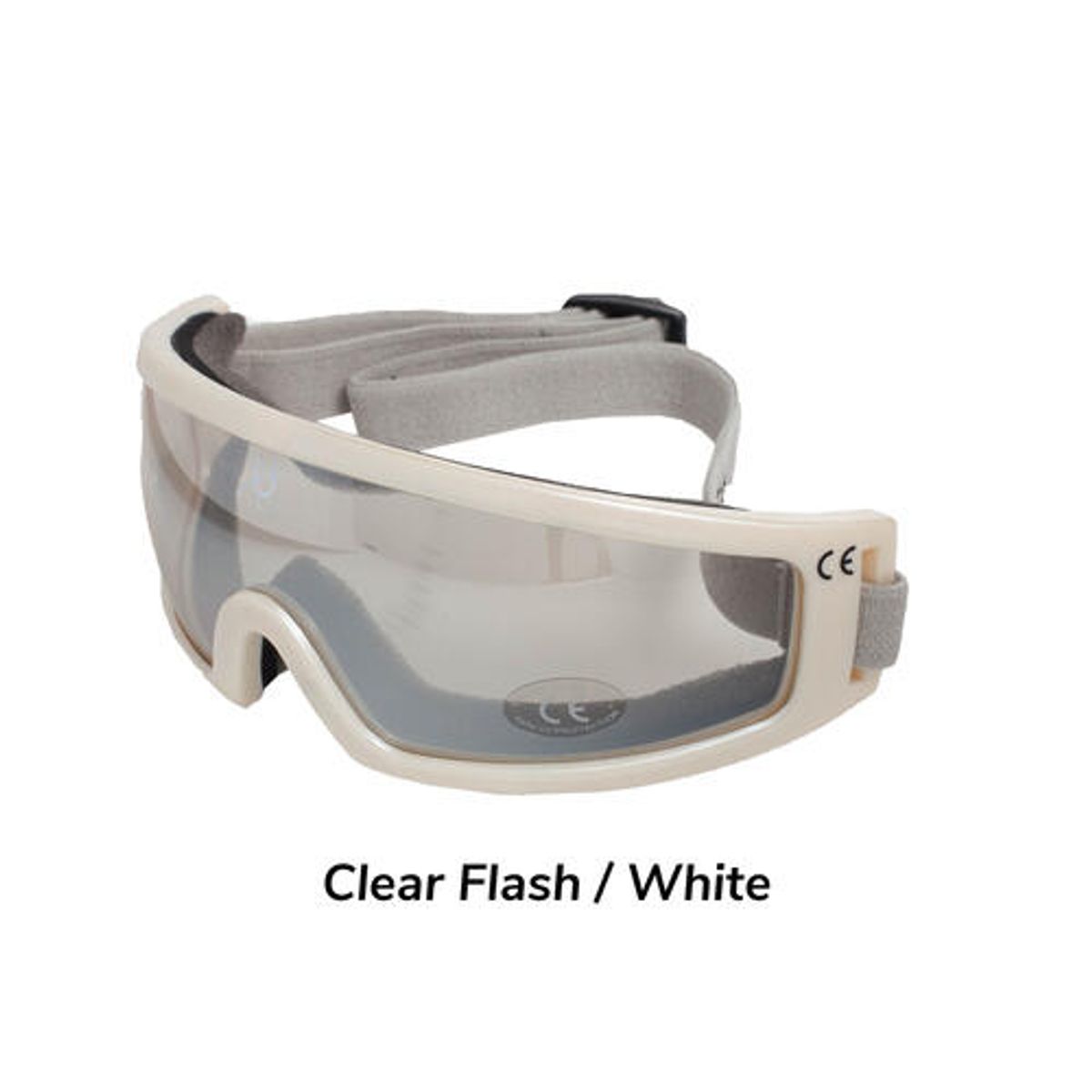 TKO Evolution briller - White/Clear Flash