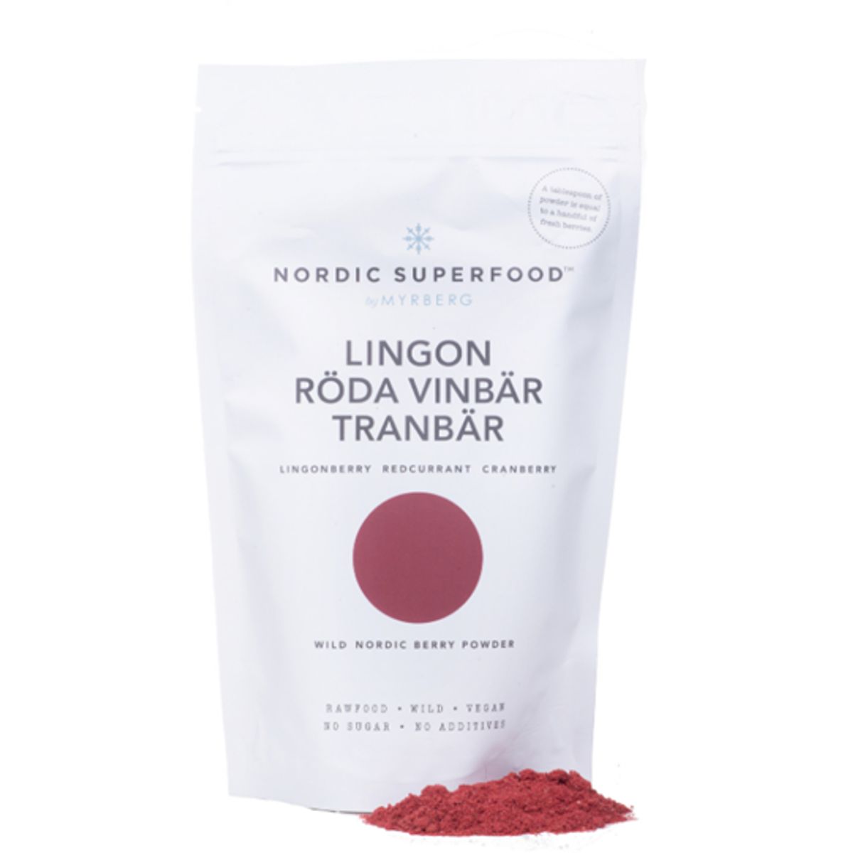 Nordic Superfood, Berry Powder, Red Berry, 80 gram